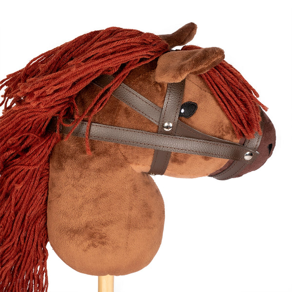 Ξύλινο παιδικό αλογάκι- brown