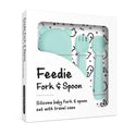Feedie-σετ πιρούνι & κουτάλι σε θήκη-mint