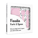 Feedie-σετ πιρούνι & κουτάλι σε θήκη-ροζ