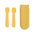 Feedie-σετ πιρούνι & κουτάλι σε θήκη-κίτρινο