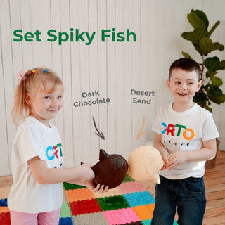 Ορθοπεδικό χαλάκι puzzle Spiky Fish soft