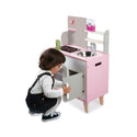 Ξύλινη παιδική κουζίνα ροζ