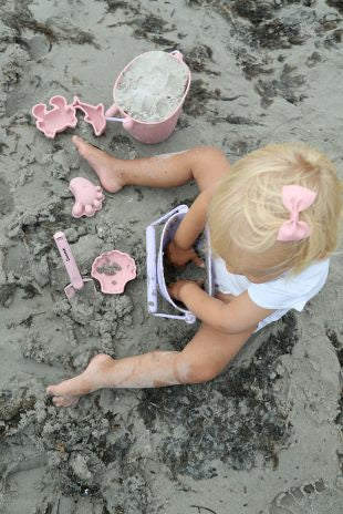 Σετ άμμου παραλίας από σιλικόνη - ροζ