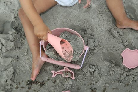 Σετ άμμου παραλίας από σιλικόνη - ροζ