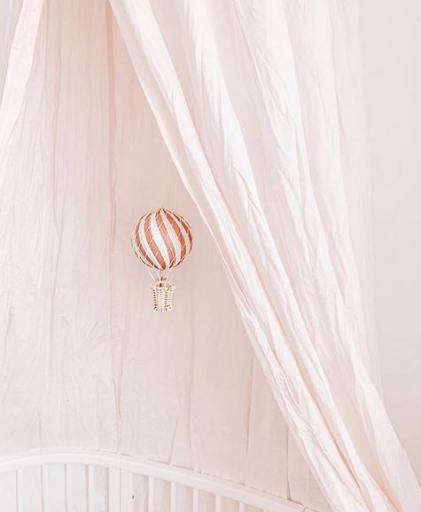 Διακοσμητικό αερόστατο ροζ 10 εκ. - Filibabba