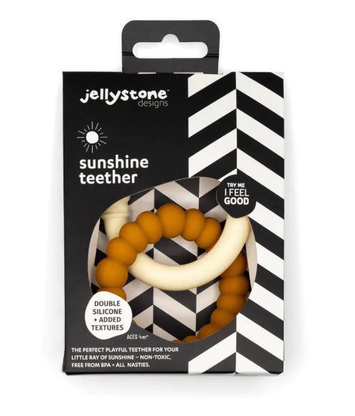 Jellystone Designs Κρίκοι Παιχνίδι Οδοντοφυΐας - Sunshine